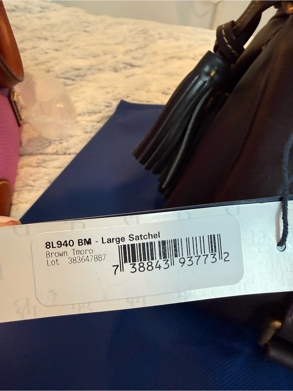 Dooney and Bourke Florentine Satchel in Brown Tmoro - Picture 5 of 8